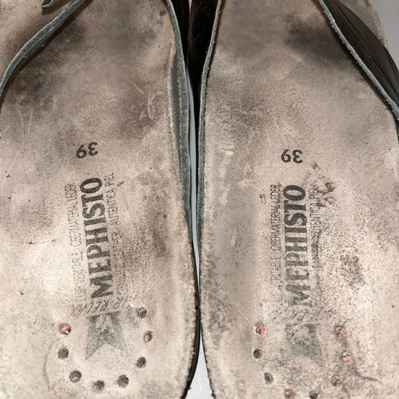 Mephisto Silver Sandals with Metallic Flower Embellishments - Picture 7 of 7